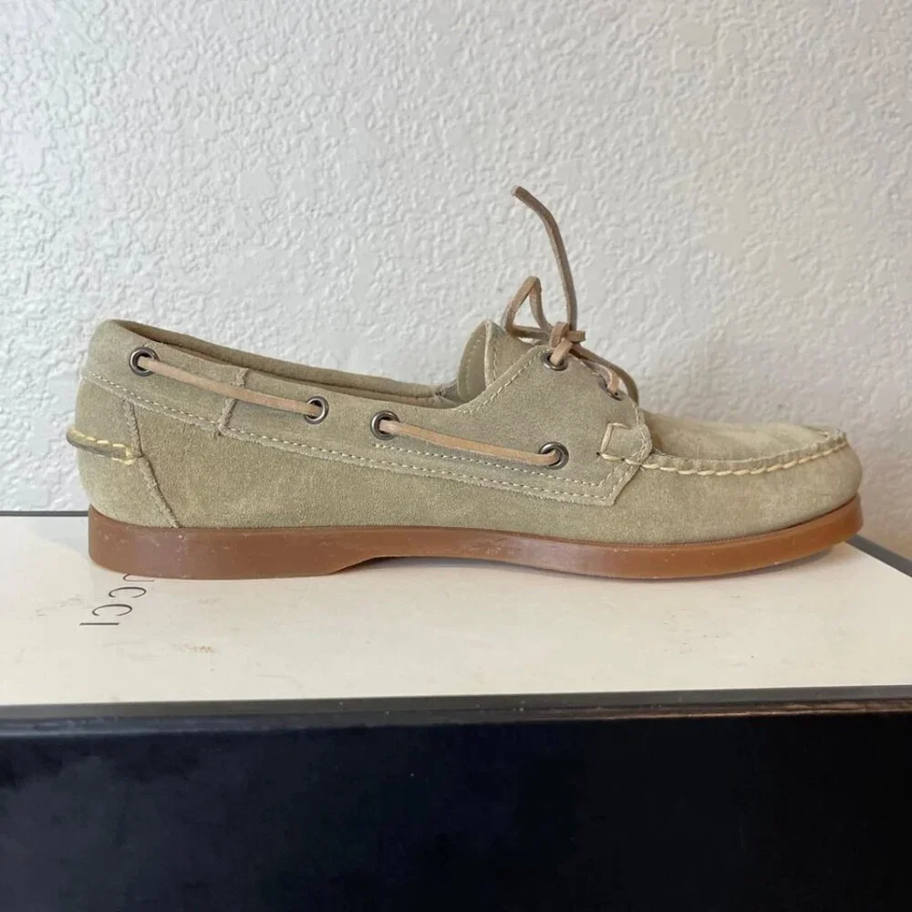 Sebago DockSides Boat Shoes Brown Suede Casual Slip On‎ Men's Size 9 M